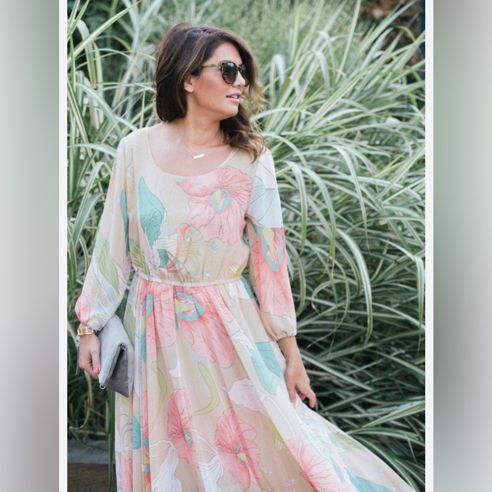 Chicwish Spring Scenery Floral Maxi Dress, size Small. Worn once, like New. - Picture 2 of 6